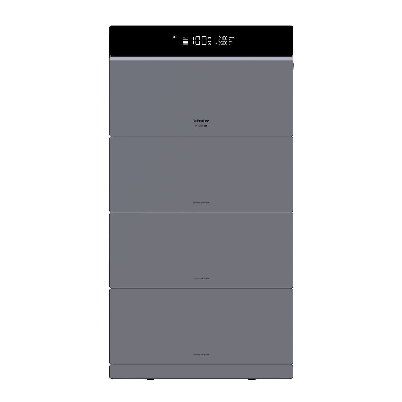 CONOW CBE 2000 Pro mit drei 2.500Wh Erweiterungsbatterien – vollständig erweitertes 12 kWh System