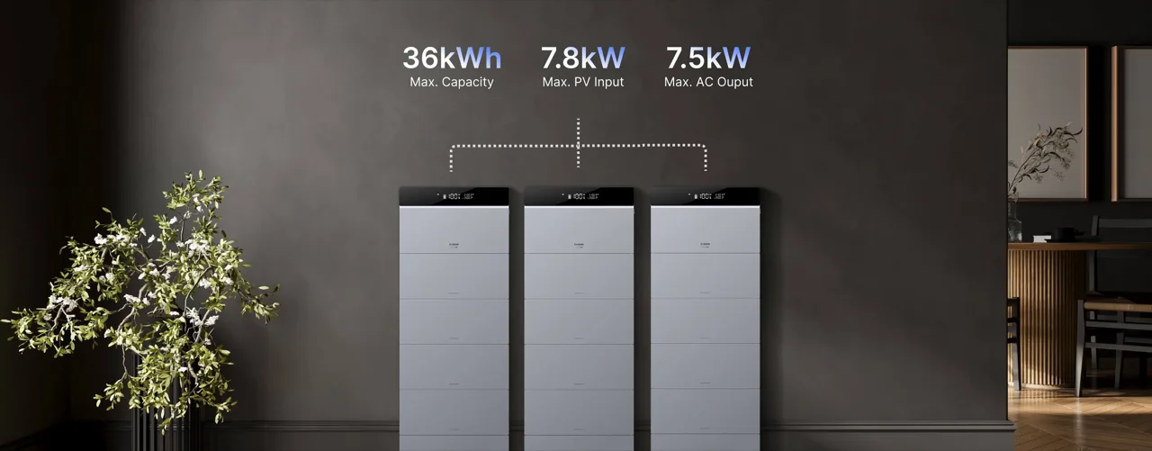 CONOW CBE 2000 Pro skalierbares Energiespeichersystem – flexibel erweiterbare Kapazität von 2 bis 12 kWh für wachsenden Energiebedarf